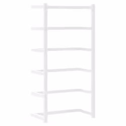 vidaXL Towel Rack White Steel Bathroom Wall Storage Rack Towel Hanger Holder - Additional view 4