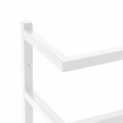 vidaXL Towel Rack White Steel Bathroom Wall Storage Rack Towel Hanger Holder - Additional view 5