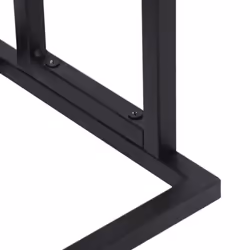 vidaXL Freestanding Towel Rack Black Iron Bathroom Storage Rack Towel Holder - Additional view 5
