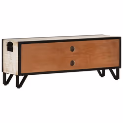 vidaXL Solid Acacia Wood TV Cabinet Lowboard Plasma TV Cabinet Stand Sideboard