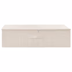 vidaXL Storage Box Fabric Cream Home Bedroom Foldable Box Storage Case Chest - Additional view 4