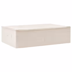 vidaXL Storage Box Fabric Cream Home Bedroom Foldable Box Storage Case Chest - Additional view 5