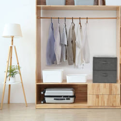 vidaXL 2x Storage Boxes Fabric Anthracite Home Foldable Box Storage Case Chest