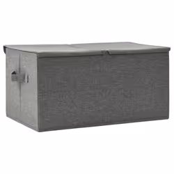 vidaXL Storage Box Fabric Anthracite Home Foldable Box Storage Case Chest - Additional view 4