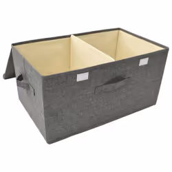 vidaXL Storage Box Fabric Anthracite Home Foldable Box Storage Case Chest - Additional view 7