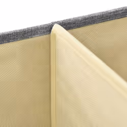vidaXL 2x Storage Boxes Fabric Grey Home Foldable Box Storage Case Chest Set - Additional view 8