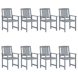 VidaXL 3078206 outdoor chair Terrace Acacia wood Grey