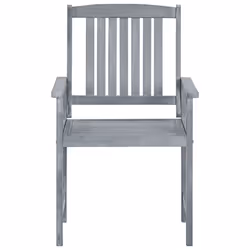 VidaXL 3078206 outdoor chair Terrace Acacia wood Grey