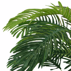 vidaXL Artificial Cycas Palm with Pot 140 cm Green Indoor Potted Faux Plant