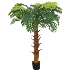 vidaXL Artificial Cycas Palm with Pot 160 cm Green Indoor Potted Faux Plant