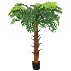 vidaXL Artificial Cycas Palm with Pot 160 cm Green Indoor Potted Faux Plant