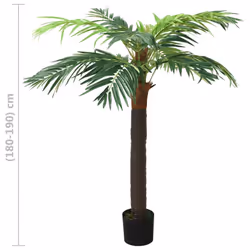 vidaXL Artificial Phoenix Palm with Pot 190 cm Green Indoor Faux Floral Plant - Additional view 5