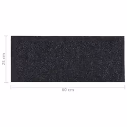 vidaXL 15x Self-adhesive Stair Mats Rectangular Black Home Stair Protector - Additional view 6