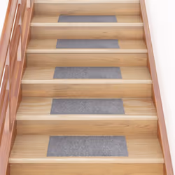 vidaXL 15x Self-adhesive Stair Mats Rectangular Light Grey Stair Protector