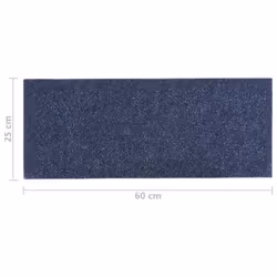 vidaXL 15x Self-adhesive Stair Mats Rectangular Grey Blue Home Stair Protector - Additional view 6