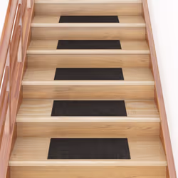 vidaXL 15x Self-adhesive Stair Mats Rectangular Brown Home Stair Protector
