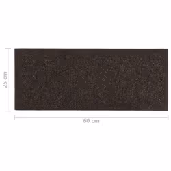 vidaXL 15x Self-adhesive Stair Mats Rectangular Dark Brown Stair Protector - Additional view 6