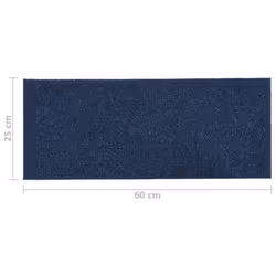 vidaXL 15x Self-adhesive Stair Mats Rectangular Blue Home Stair Protector - Additional view 6