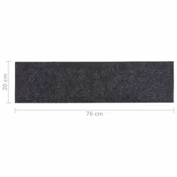 vidaXL 15x Self-adhesive Stair Mats Rectangular Grey Home Stair Protector - Additional view 6