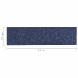 vidaXL 15x Self-adhesive Stair Mats Rectangular Grey Blue Home Stair Protector - Additional view 6
