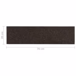 vidaXL 15x Self-adhesive Stair Mats Rectangular Dark Brown Stair Protector - Additional view 6