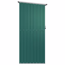 vidaXL Garden Shed Green Galvanised Steel Garage Outdoor Storage Shed House - Additional view 4