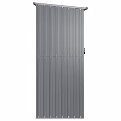 vidaXL Garden Shed Grey Galvanised Steel Outdoor Patio Storage Shed House - Additional view 6