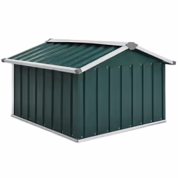 vidaXL Garden Robot Lawnmower Shed Galvanised Steel Green Tool Storage Shed - Additional view 5