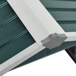 vidaXL Garden Robot Lawnmower Shed Galvanised Steel Green Tool Storage Shed - Additional view 6