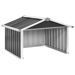 vidaXL Garden Robot Lawnmower Shed Galvanised Steel Anthracite Tool Storage