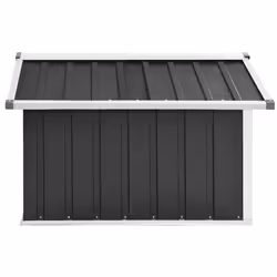 vidaXL Garden Robot Lawnmower Shed Galvanised Steel Anthracite Tool Storage