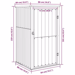 vidaXL Garden Tool Shed Blanket Box Outdoor Tool Storage Shed Galvanised Steel - green, 88 x 89 x 161 cm - Additional view 2