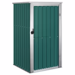 vidaXL Garden Tool Shed Blanket Box Outdoor Tool Storage Shed Galvanised Steel - green, 88 x 89 x 161 cm - Additional view 6