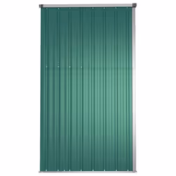 vidaXL Garden Tool Shed Blanket Box Outdoor Tool Storage Shed Galvanised Steel - green, 225 x 89 x 161 cm - Additional view 6