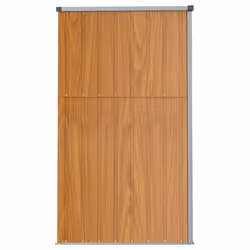 vidaXL Garden Tool Shed Blanket Box Outdoor Tool Storage Shed Galvanised Steel - brown, 225 x 89 x 161 cm - Additional view 2