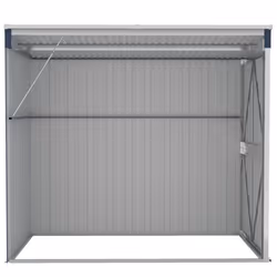 vidaXL Wall-mounted Garden Shed Anthracite Steel Terrace Tool Storage Shed - Additional view 4