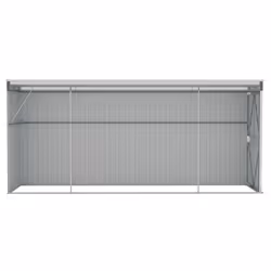 vidaXL Wall-mounted Garden Shed Green Galvanised Steel Patio Tool Storage Shed - Additional view 4