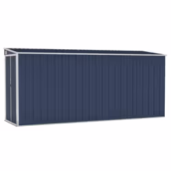 vidaXL Wall-mounted Garden Shed Anthracite Steel Terrace Tool Storage Shed