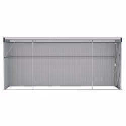 vidaXL Wall-mounted Garden Shed Anthracite Steel Terrace Tool Storage Shed - Additional view 4