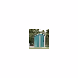 vidaXL Garden Shed Outdoor Storage House Patio Tool Organiser Galvanised Steel - green