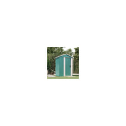 vidaXL Garden Shed Outdoor Storage House Patio Tool Organiser Galvanised Steel - green