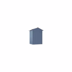 vidaXL Garden Shed Outdoor Storage House Patio Tool Organiser Galvanised Steel - grey - Additional view 5