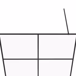 vidaXL Walk-in Shower Wall with Clear ESG Glass Black Shower Screen Partition