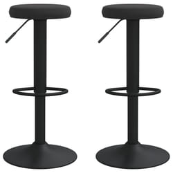 vidaXL Bar Stools Kitchen Bar Chair Counter Stool Pub Chair 2 pcs Black Velvet