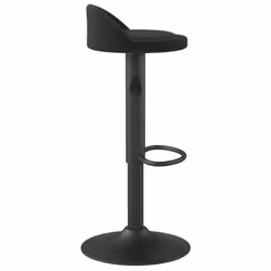 vidaXL Bar Stools Kitchen Bar Chair Counter Stool Pub Bistrol Chair Velvet - black - Additional view 4