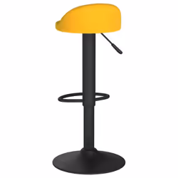 vidaXL Bar Stools Kitchen Bar Chair Counter Stool Pub Bistrol Chair Velvet - yellow - Additional view 5
