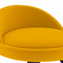 vidaXL Bar Stools Kitchen Bar Chair Counter Stool Pub Bistrol Chair Velvet - yellow - Additional view 7