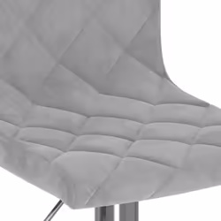 vidaXL Bar Stools Kitchen Bar Chair Pub Counter Stool 2 pcs Light Grey Velvet - Additional view 7