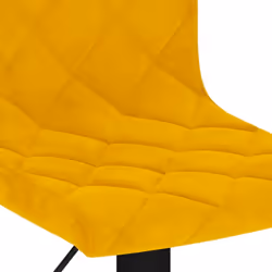 vidaXL Bar Stools Kitchen Bar Chair Counter Stool Pub Bistrol Chair Velvet - mustard yellow - Additional view 7
