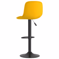 vidaXL Bar Stools Kitchen Bar Chair Counter Stool Bistro Chair 2 pcs Velvet - yellow - Additional view 5